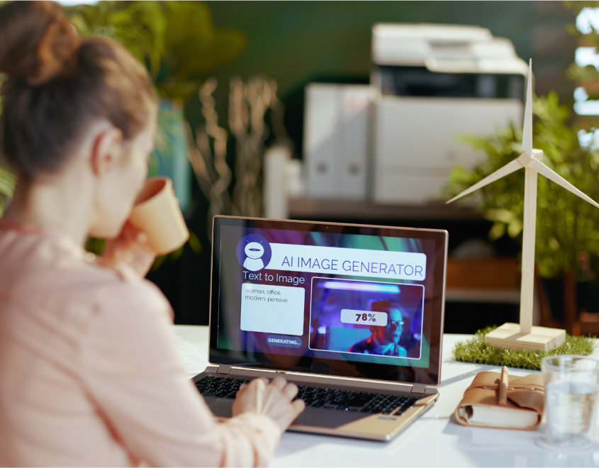 Création de contenus rédactionnels et visuels IA
