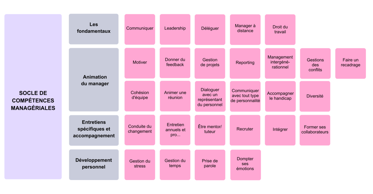 Manager - briques de compétences manageriales